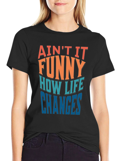 Camiseta Negra con Mensaje Divertido Así Cambia la Vida