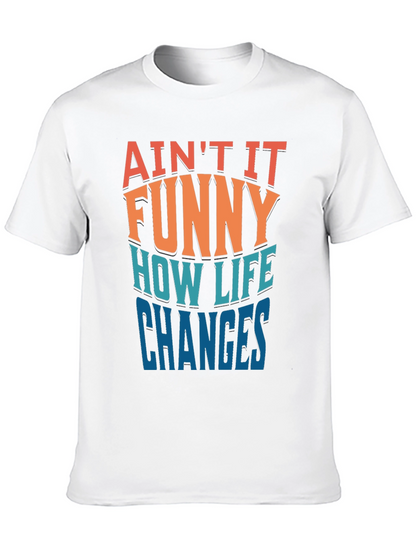 Camiseta Negra con Mensaje Divertido Así Cambia la Vida