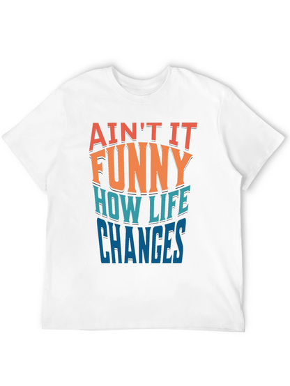 Camiseta Negra con Mensaje Divertido Así Cambia la Vida