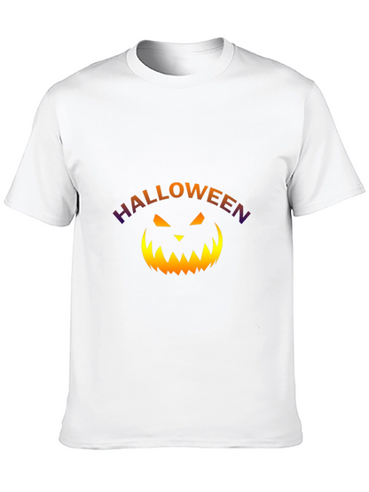 Camiseta Halloween con Calabaza para Hombre