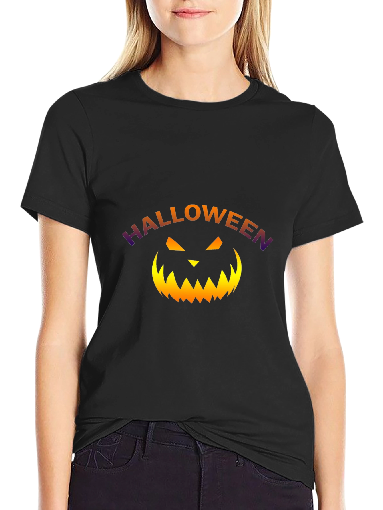 Camiseta Halloween con Calabaza para Hombre