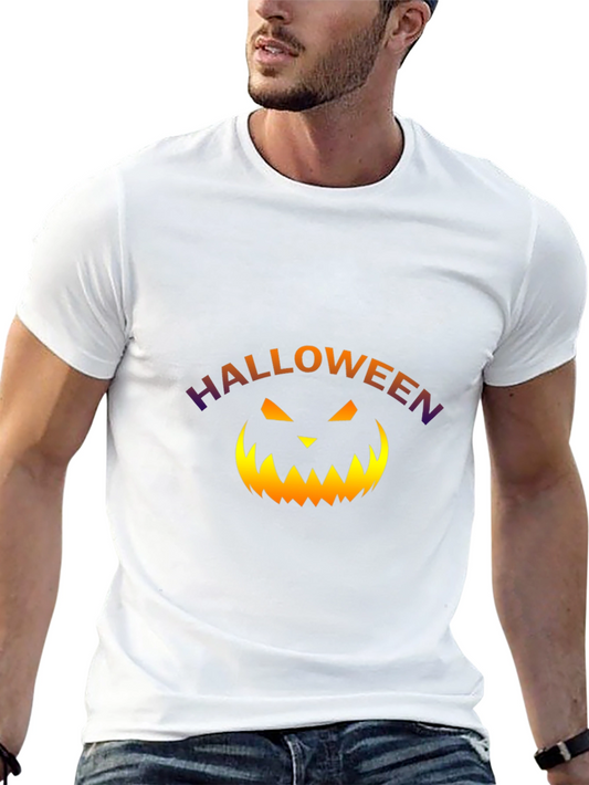 Camiseta Halloween con Calabaza para Hombre