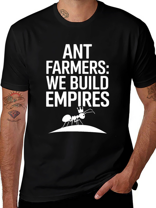 Camiseta Negra - Ant Farmers: We Build Empires
