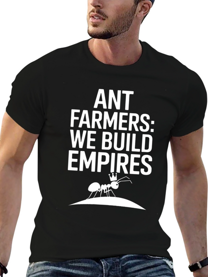 Camiseta Negra - Ant Farmers: We Build Empires
