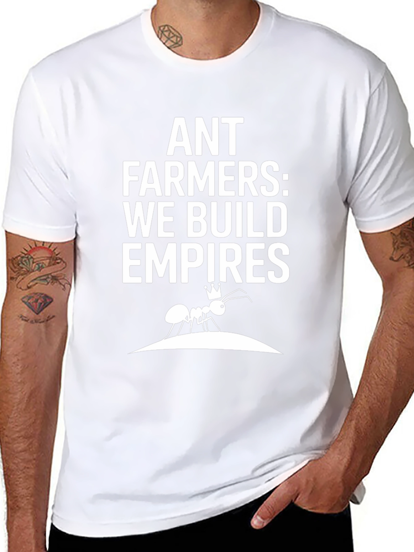 Camiseta Negra - Ant Farmers: We Build Empires
