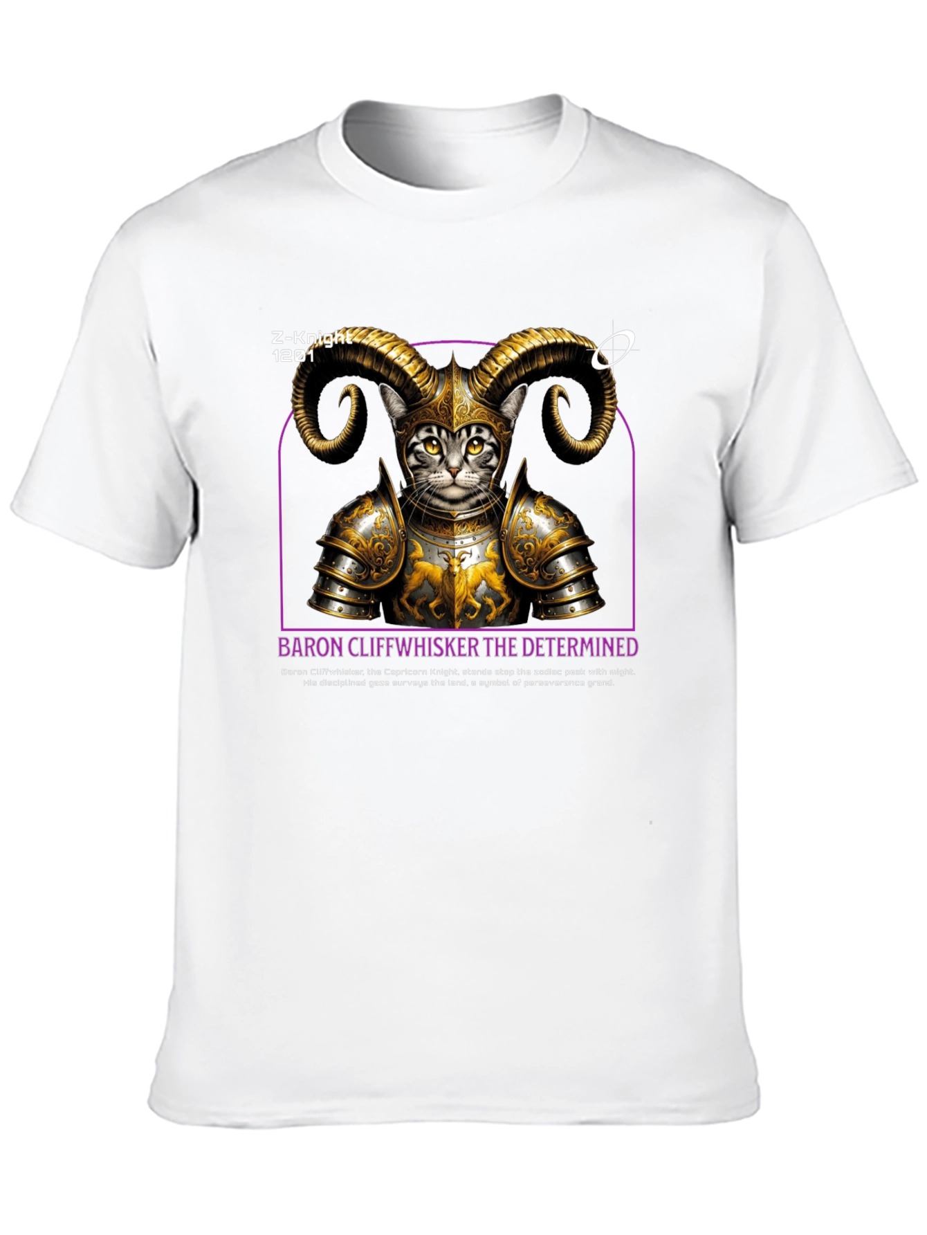 Camiseta Negra Baron Cliffwhisker Diseño Único