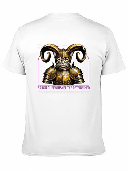 Camiseta Negra Baron Cliffwhisker Diseño Único