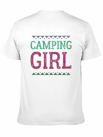 Camiseta Negra Camping Girl