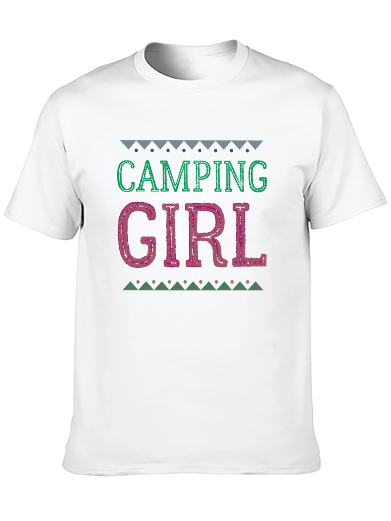 Camiseta Negra Camping Girl