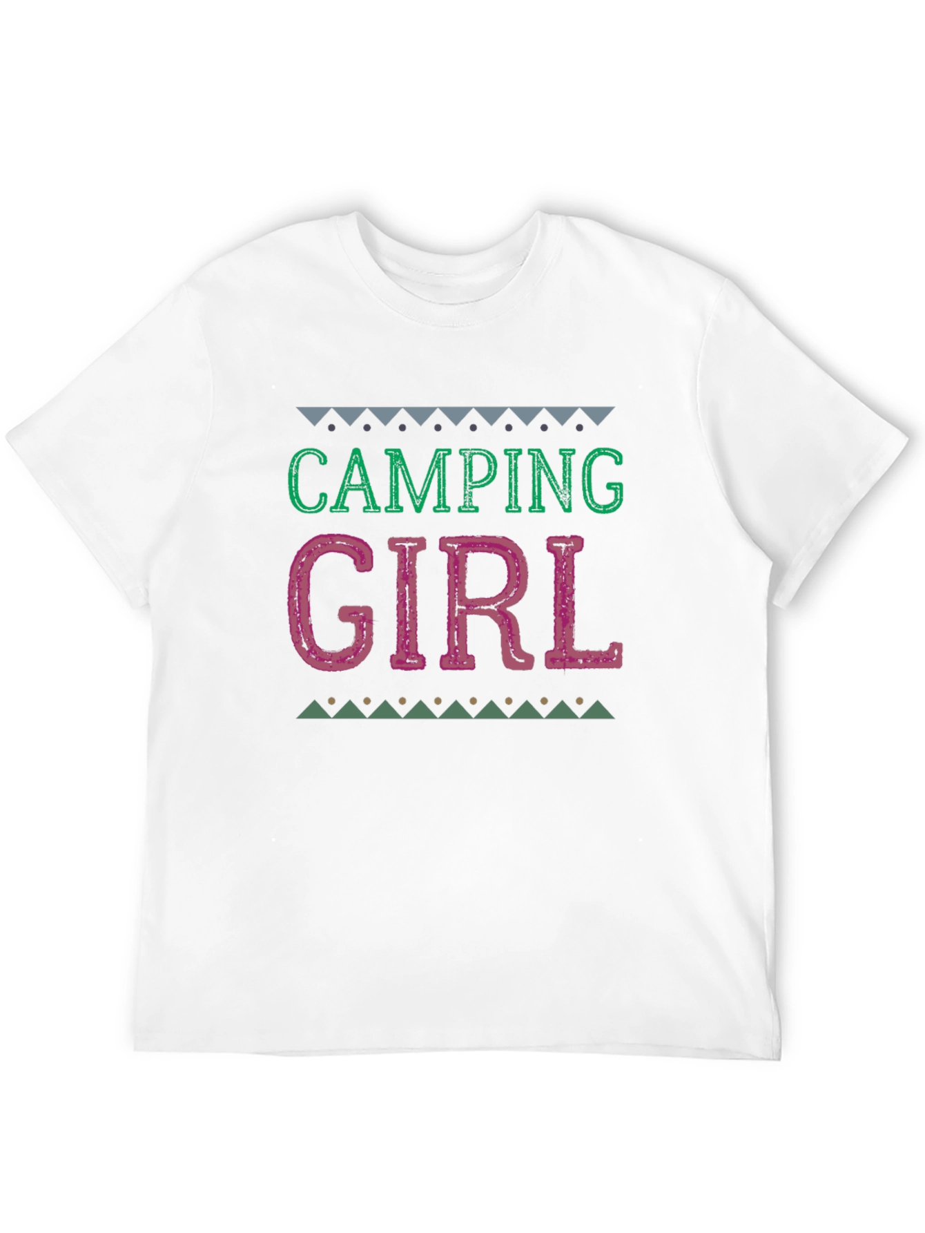 Camiseta Negra Camping Girl