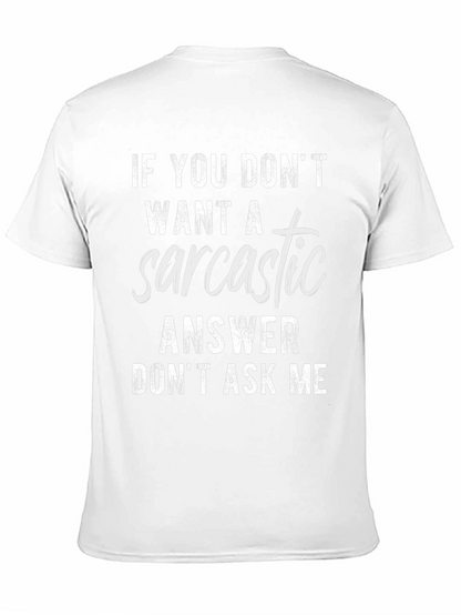 Camiseta Negra con Frase Sarcástica