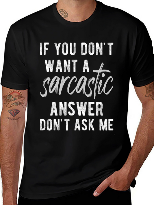 Camiseta Negra con Frase Sarcástica
