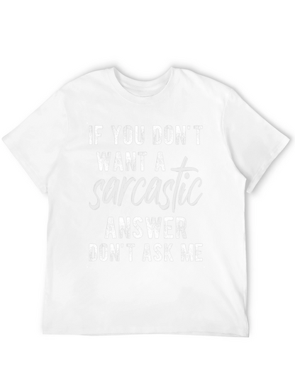 Camiseta Negra con Frase Sarcástica