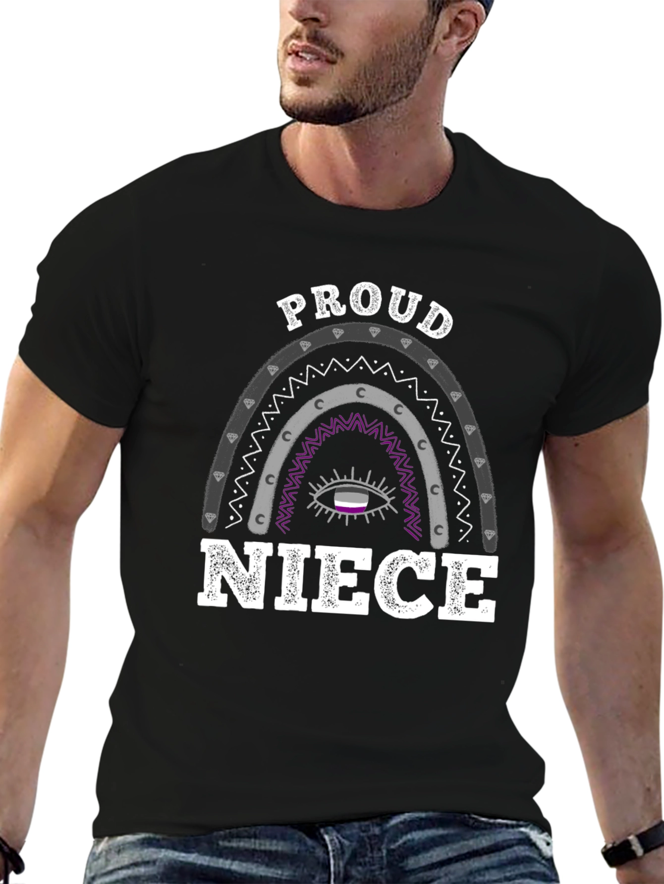 Camiseta Orgullo Asexual: ¡Mi Sobrina Es Genial!