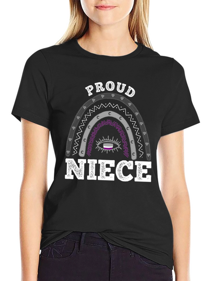 Camiseta Orgullo Asexual: ¡Mi Sobrina Es Genial!
