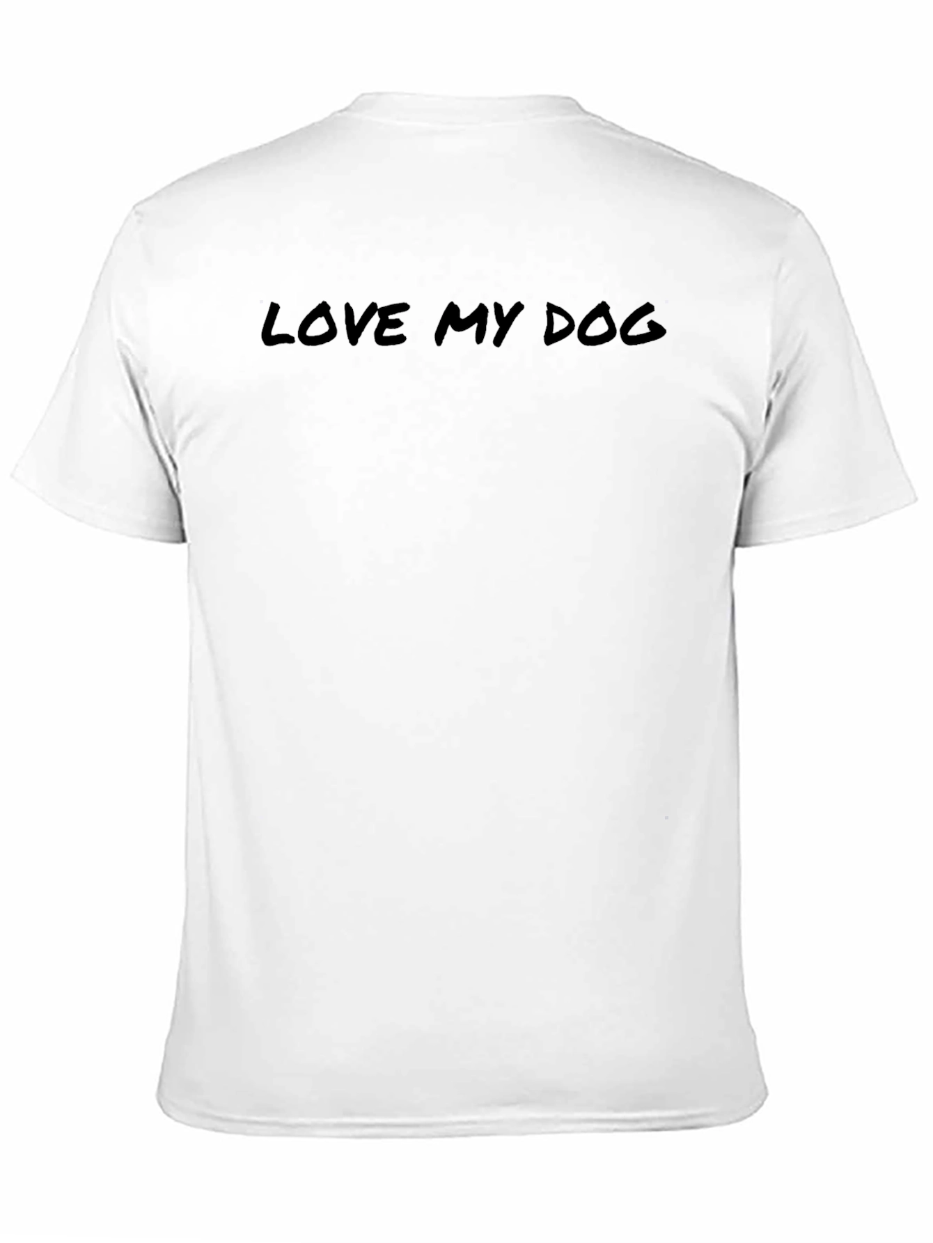Camiseta Negra: Amo a Mi Perro - Diseño Casual