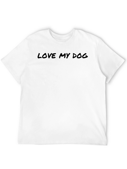 Camiseta Negra: Amo a Mi Perro - Diseño Casual