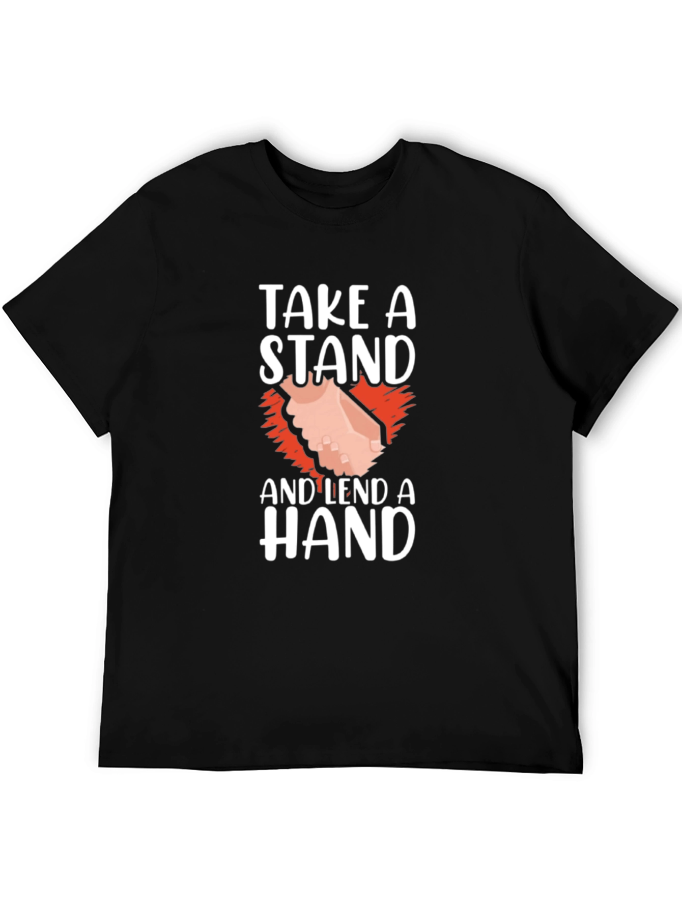Camiseta Negra: Take a Stand and Lend a Hand