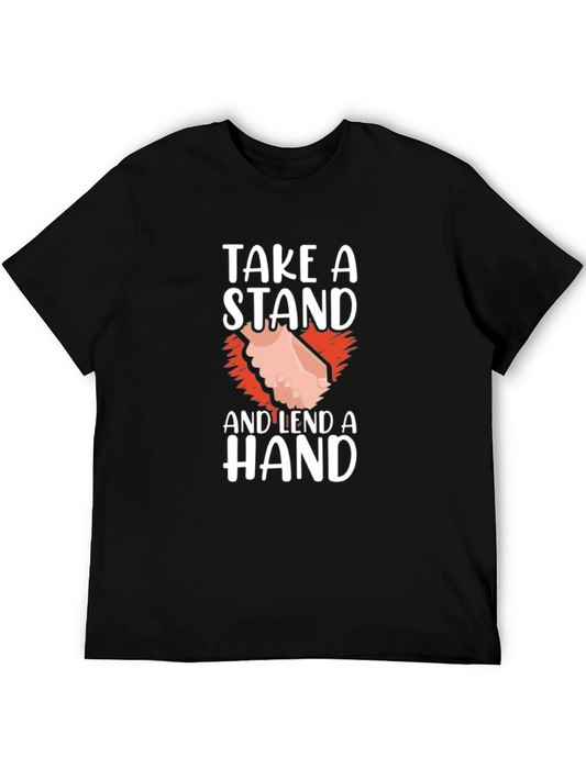 Camiseta Negra: Take a Stand and Lend a Hand