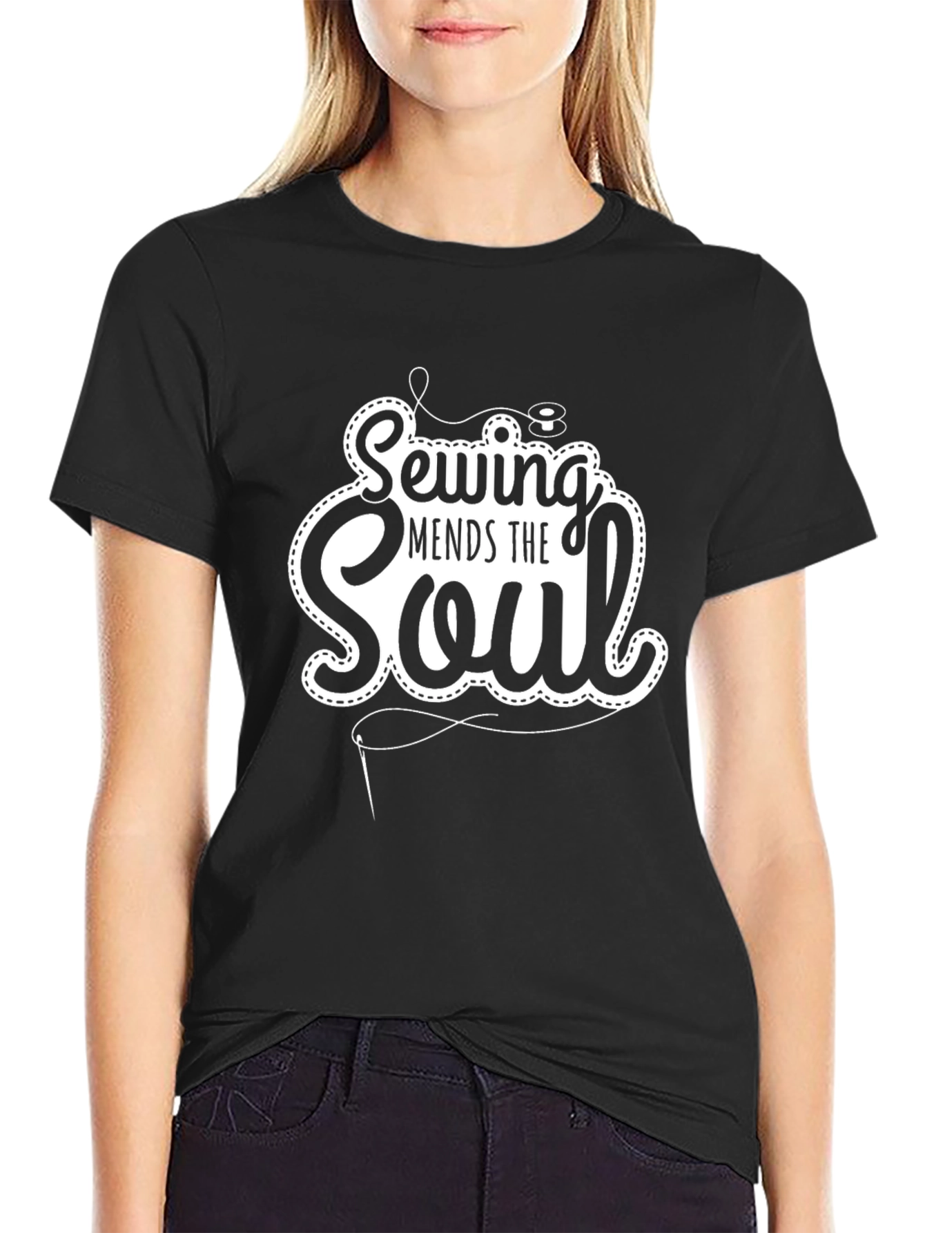 Camiseta Negra: Sewing Mends the Soul