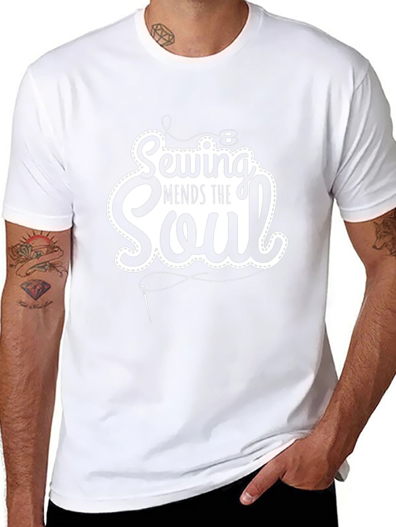 Camiseta Negra: Sewing Mends the Soul