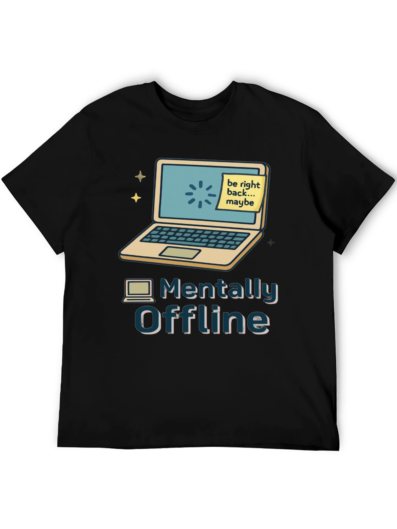 Camiseta Mentalmente Offline Diseño Informático