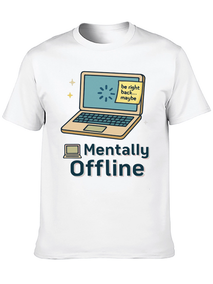 Camiseta Mentalmente Offline Diseño Informático