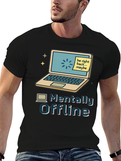 Camiseta Mentalmente Offline Diseño Informático