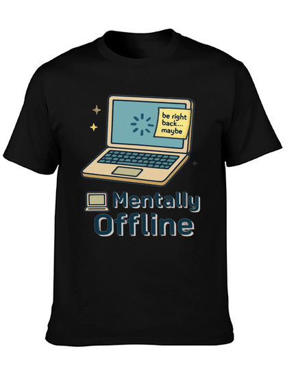 Camiseta Mentalmente Offline Diseño Informático