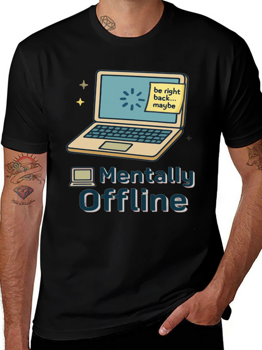 Camiseta Mentalmente Offline Diseño Informático