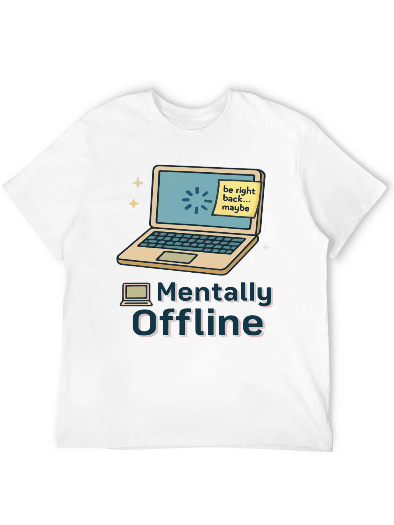 Camiseta Mentalmente Offline Diseño Informático