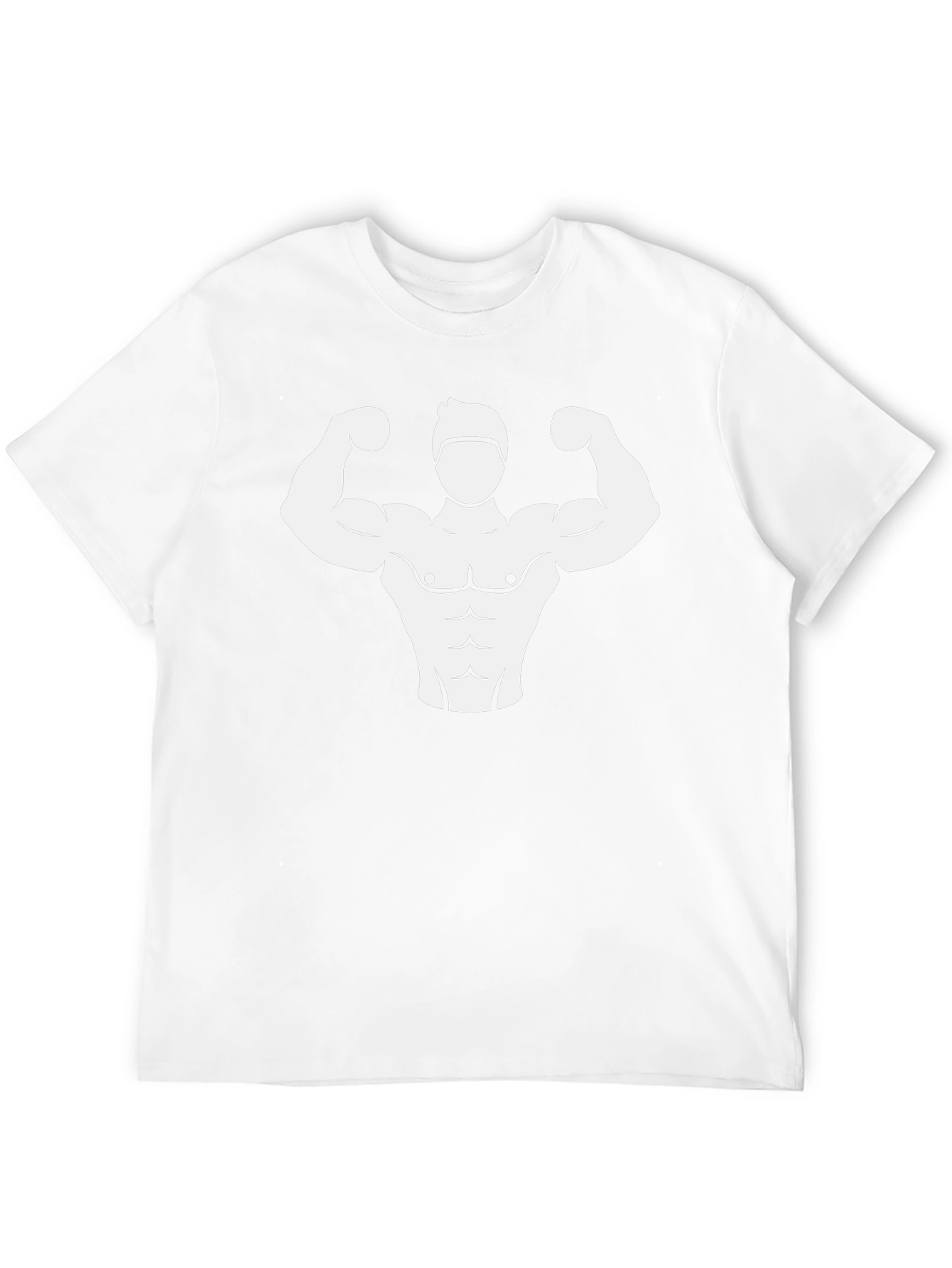 Camiseta Negra con Diseño Musculoso