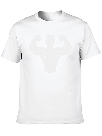 Camiseta Negra con Diseño Musculoso