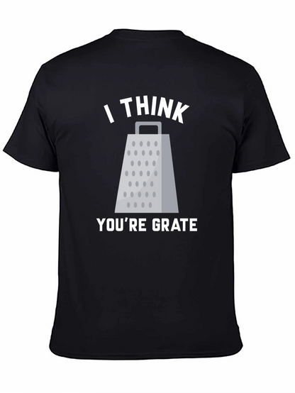 Camiseta Negra con Diseño de Rallador