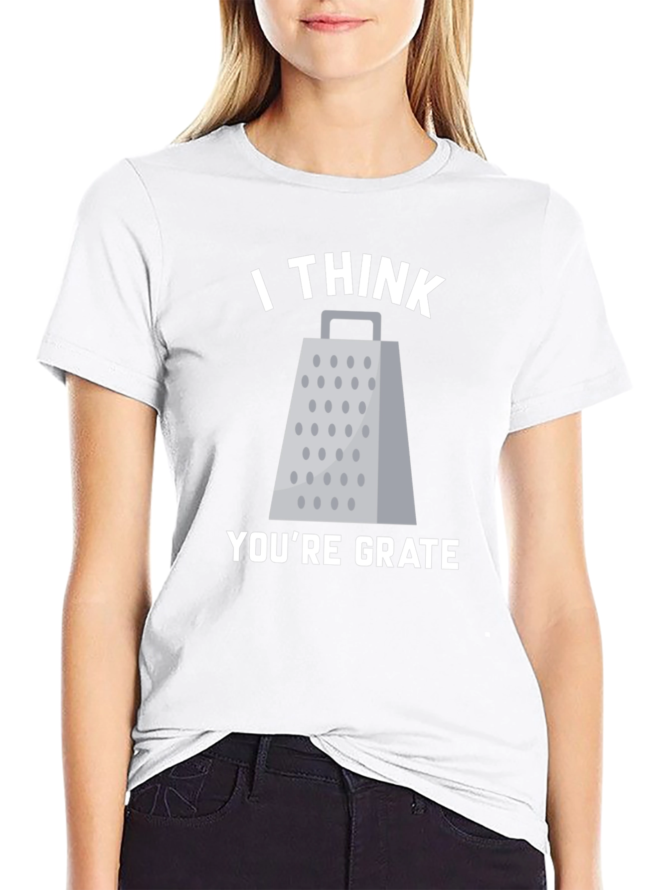 Camiseta Negra con Diseño de Rallador