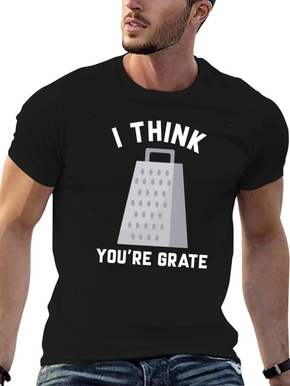 Camiseta Negra con Diseño de Rallador