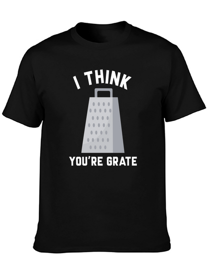 Camiseta Negra con Diseño de Rallador