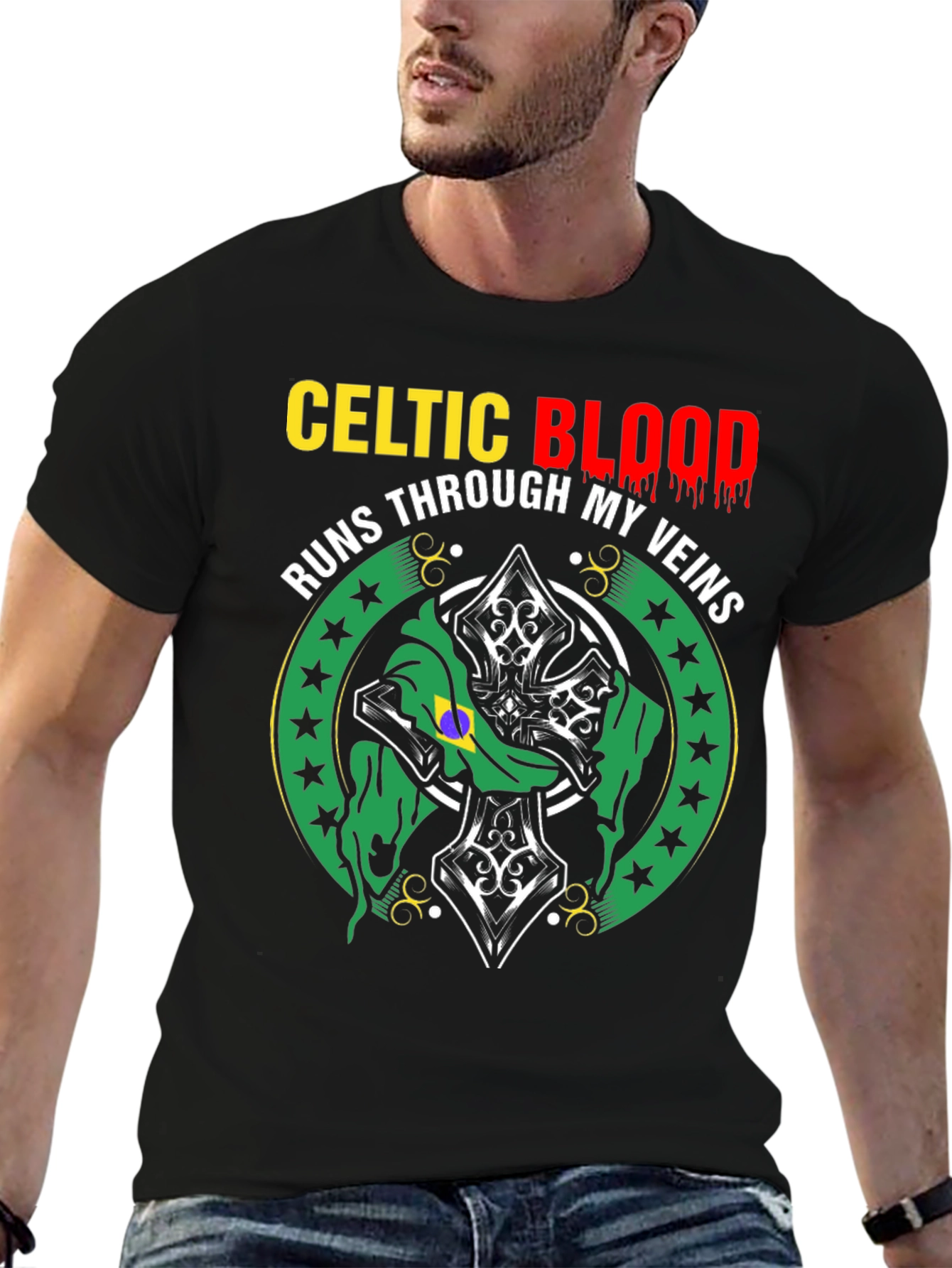 Camiseta Hombre: Sangre Celta en mis Venas