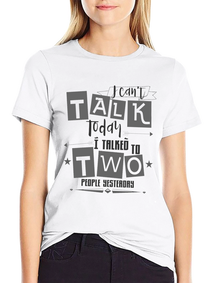 Camiseta Negra No puedo hablar hoy para Hombre