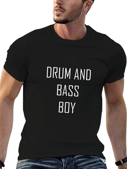 Camiseta Negra Drum and Bass Boy