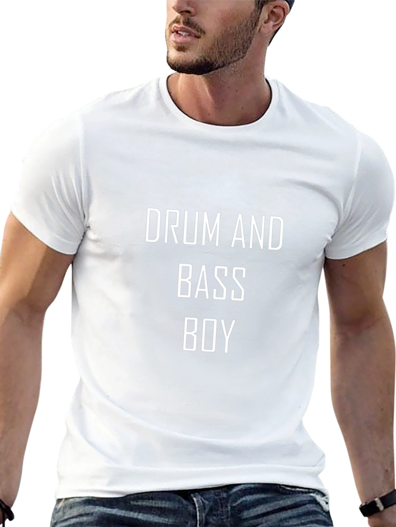 Camiseta Negra Drum and Bass Boy