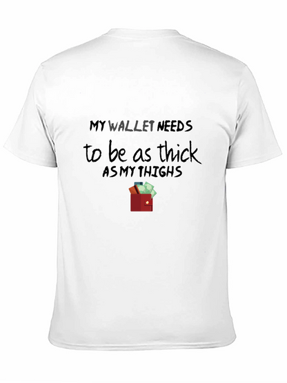Camiseta Negra con Diseño Billetera Gruesa