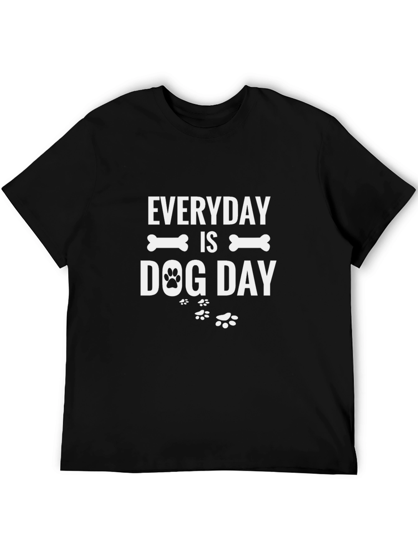 Camiseta Negra Everyday is Dog Day