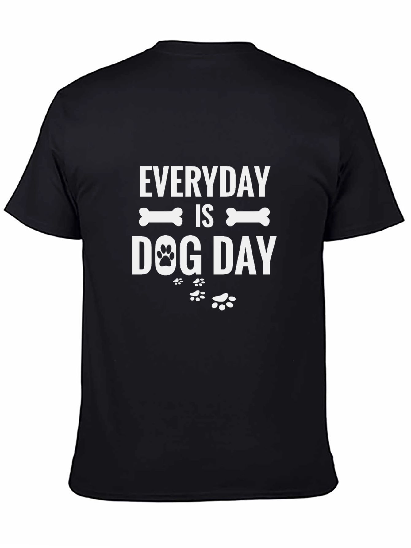 Camiseta Negra Everyday is Dog Day