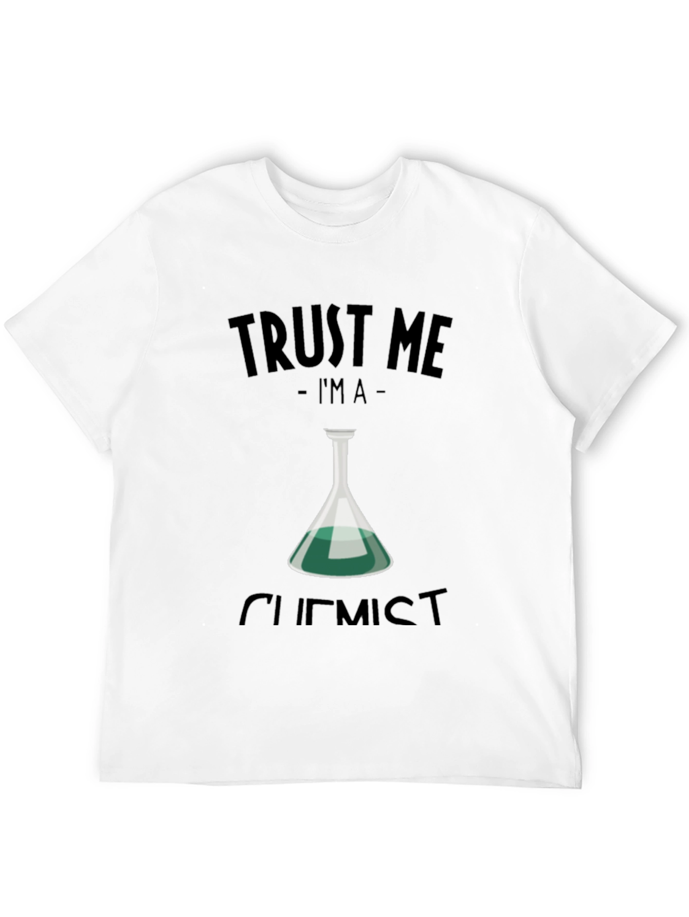 Camiseta Negra Confía en mí soy químico