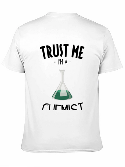 Camiseta Negra Confía en mí soy químico
