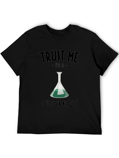 Camiseta Negra Confía en mí soy químico
