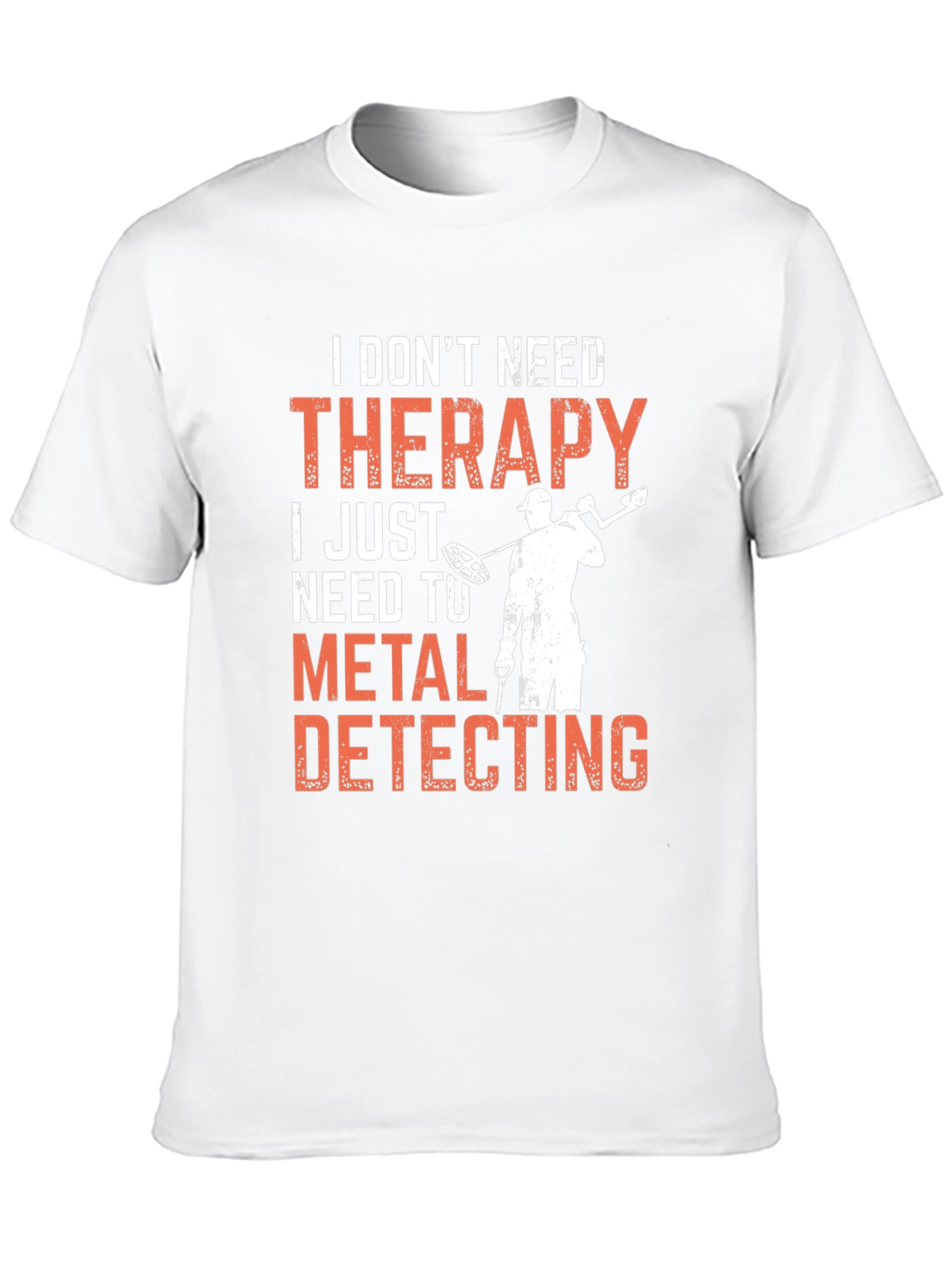 Camiseta Negra: Terapia de Detector de Metales