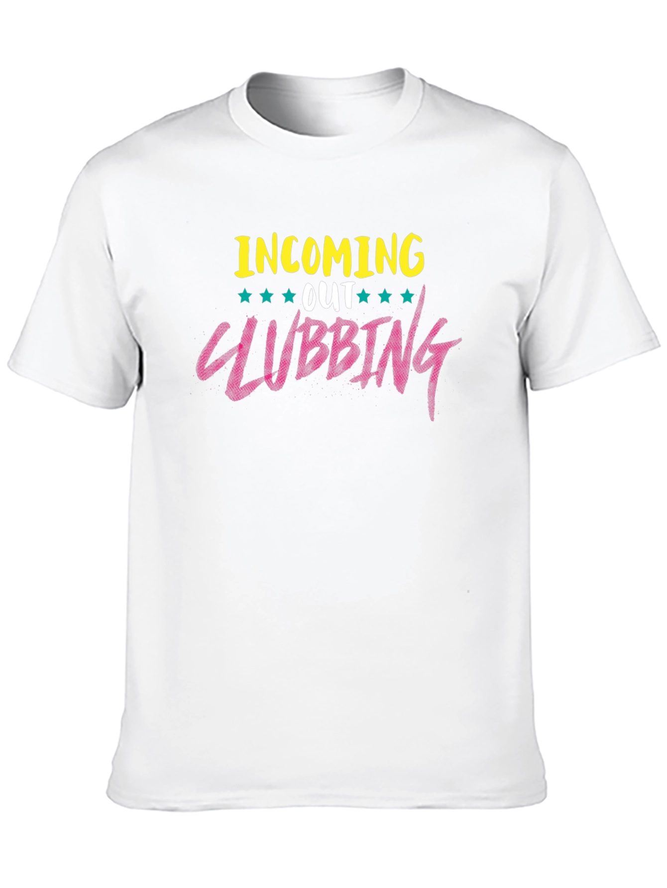 Camiseta Negra con Diseño Clubbing