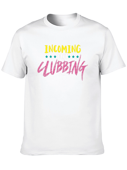 Camiseta Negra con Diseño Clubbing